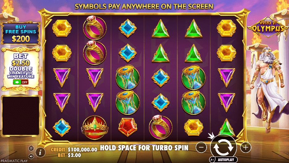 Gates of Olympus pokie from Pragmatic Play